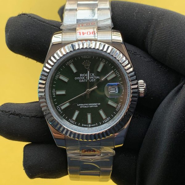 Rolex Datejust 41MM Mint Green Dial Oyster Steel Bracelet Watch
