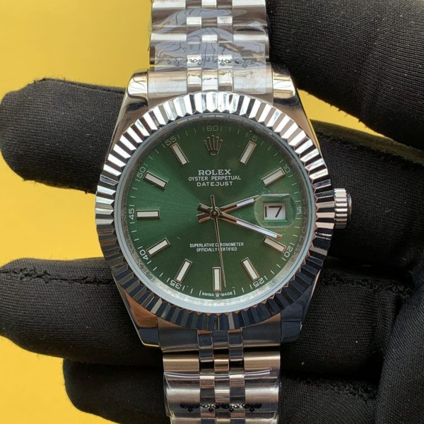 Rolex Perpetual DateJust 41mm Mint Green Dial Jubilee Bracelet