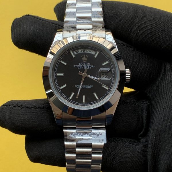 Rolex Day-Date 40MM 228206 Black Dial President Watch