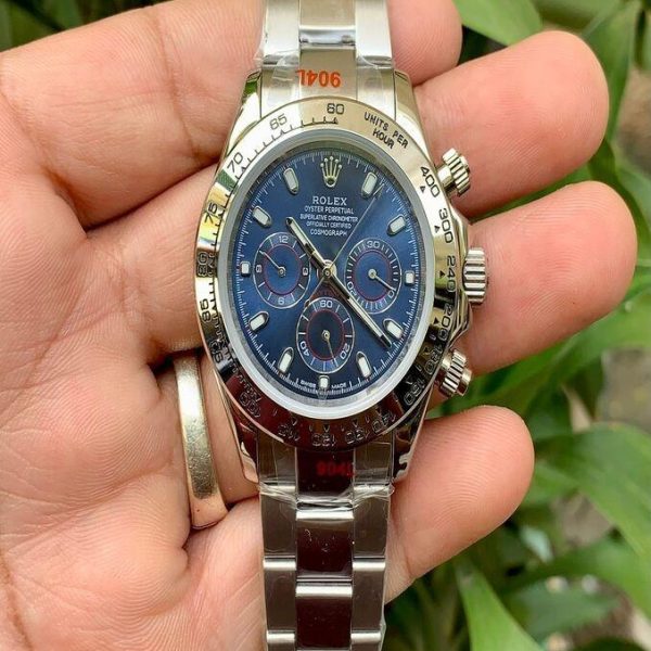 Rolex Cosmograph Daytona Blue Dial White Gold 116509 Watch