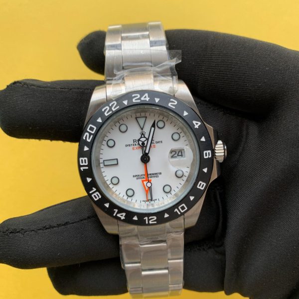 Rolex Men's Explorer II Steel 42mm White Dot Dial Watch
