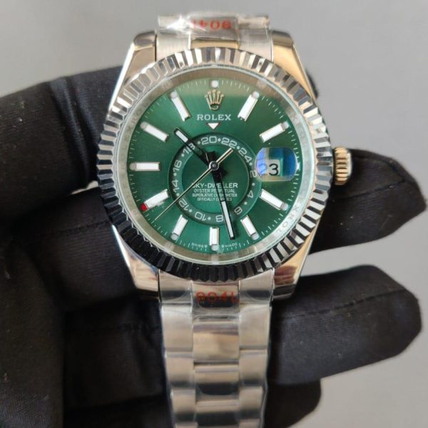 Rolex Sky-Dweller 326934 Green Dial and Oyster Bracelet Watch