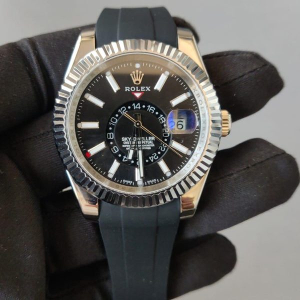 Rolex Sky-Dweller 42mm White Gold Oyster flex Black Dial 336239