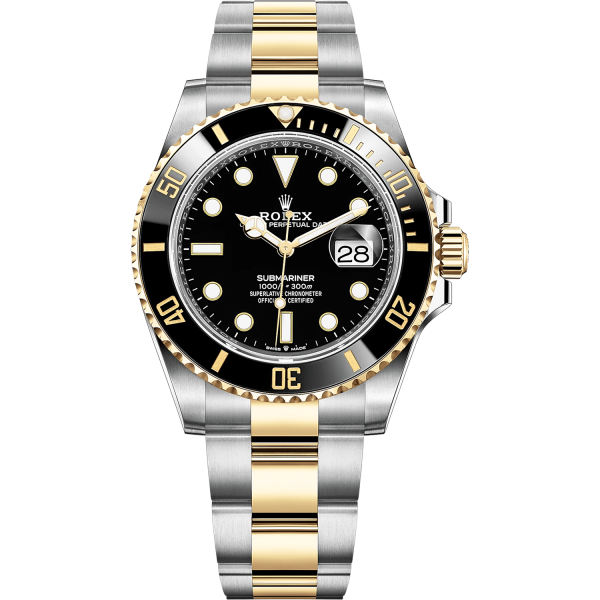 Rolex Submariner Date 41mm Two Tone Black Dial Bezel Oyster Bracelet 126613LN-0002