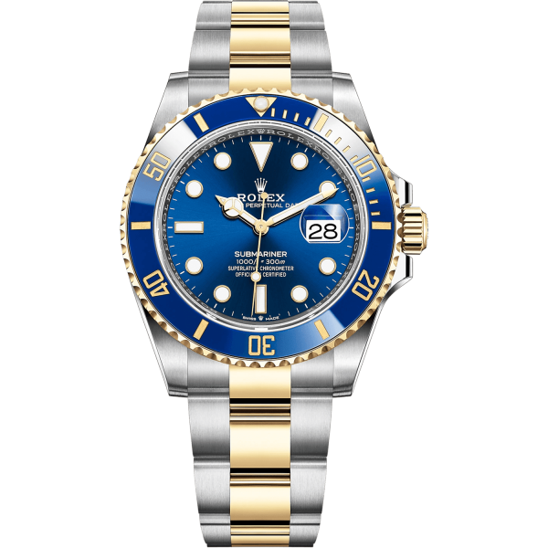 Rolex Submariner Date 41mm Two Tone Blue Dial & Blue Bezel Oyster Bracelet 126613LB-0002