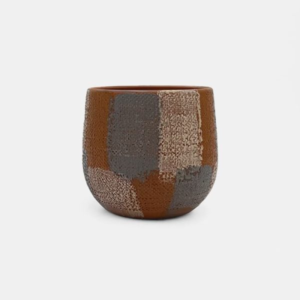 Canvas Ceramic Plant Pot