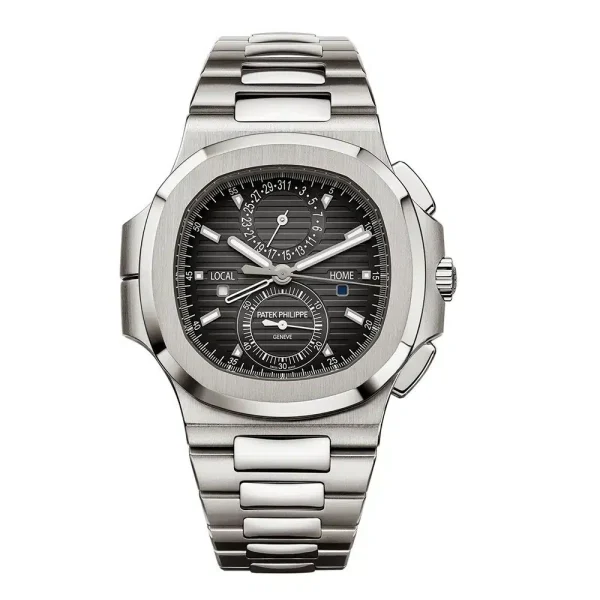 Patek Philippe Nautilus Travel Time 40.5mm Dark Grey Dial 5990 Men's Watch