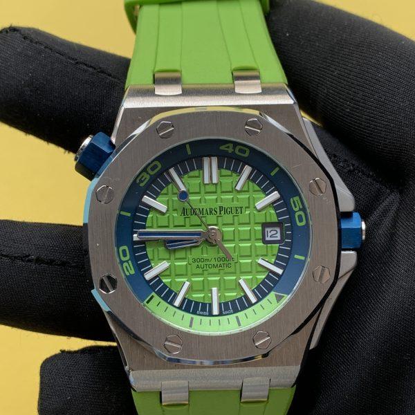 Audemars Piguet Royal Oak Offshore Diver 15710ST 42MM Green Dial Watch