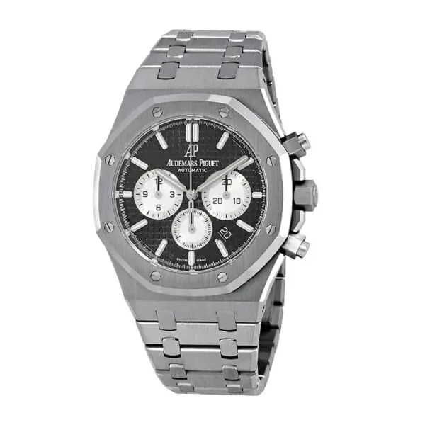 Audemar Piguet Royal Oak Black Dial Chronograph 41MM Stainless Steel Watch 26331ST
