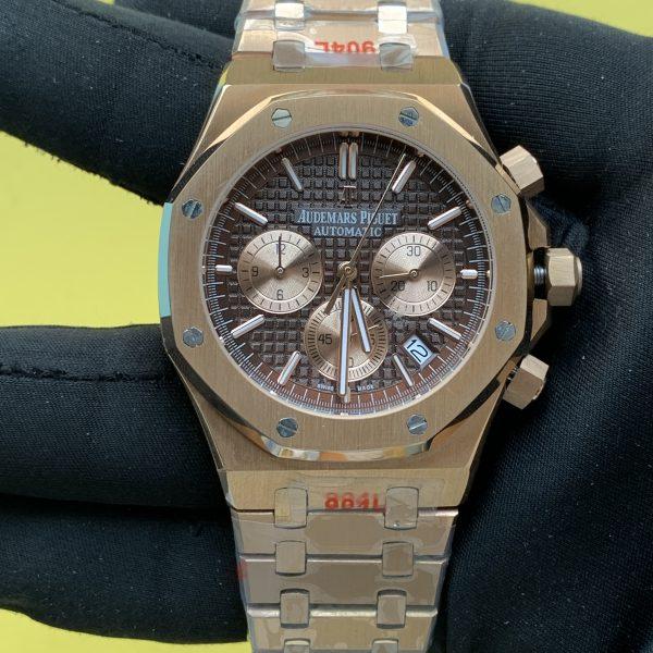 Audemars Piguet Royal Oak Chronograph 45MM Brown Dial Rose Gold Bracelet