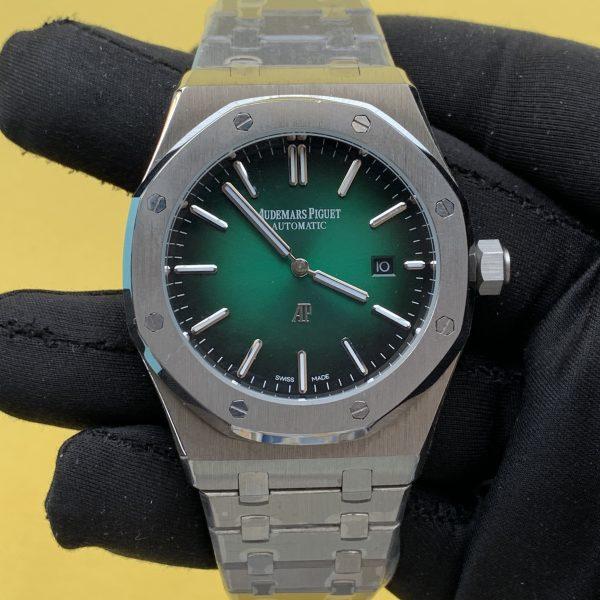 Audemars Piguet Royal Oak Jumbo 16202PT Green Dial 42MM Stainless Steel Watch