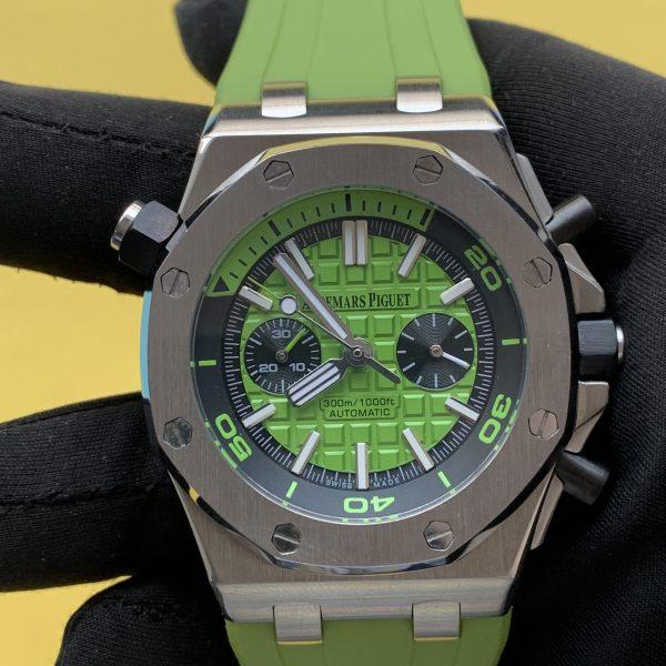 Audemars Piguet Royal Oak Offshore Chronograph 26703ST 42MM Mens Watch Green Dial Limited Edition