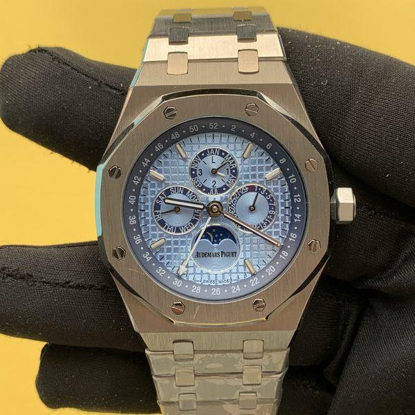 Audemars Piguet Royal Oak Perpetual Calendar 41MM Ice Blue Dial Mens Watch
