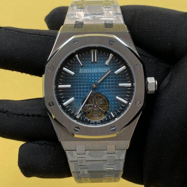Audemars piguet Royal Oak Tourbillon Selfwinding 41MM Blue Dial Automatic Watch 26730TI.