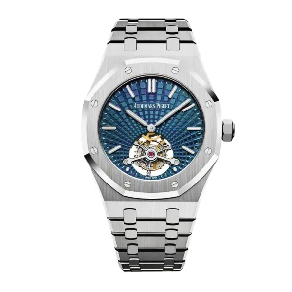 Audemars piguet Royal Oak Tourbillon Selfwinding 41MM Blue Dial Watch 26530ST