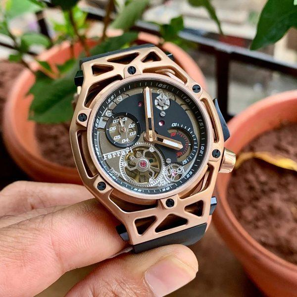 Hublot Techframe Ferrari Tourbillon Chronograph Limited Edition Men’s Watch
