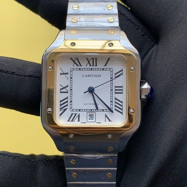 Santos De Cartier Two-Tone 36mm Ladies Watch W2SA0016