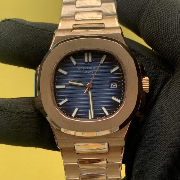 Patek Philippe Nautilus 5711 Rose Gold Blue Dial 40.5MM Automatic Watch