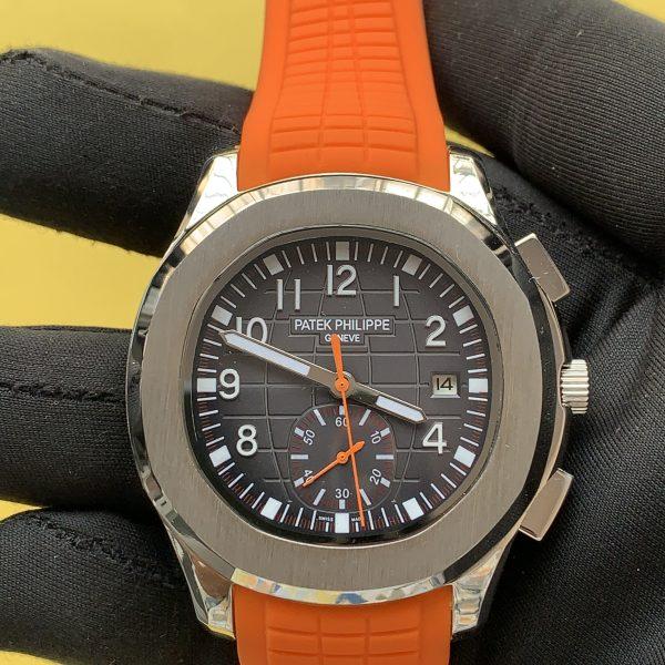 Patek Philippe Aquanaut 5968A Chronograph 40mm Stainless Steel, Orange Rubber Strap