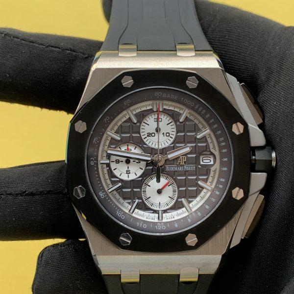 Audemars Piguet Royal Oak Offshore Black Dial Chronograph 44MM Rubber Strap Men’s Watch