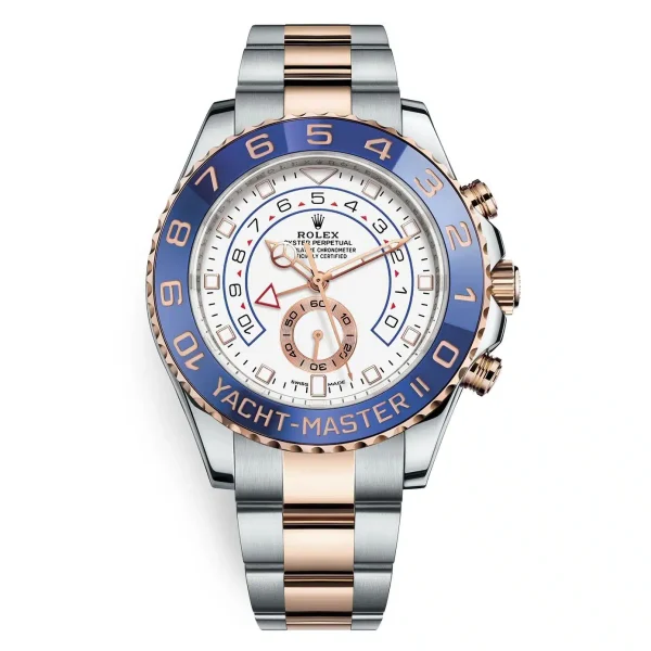 Rolex Oyster Perpetual Date Yacht-Master 44mm White Dial Oyster Bracelet Men’s Watch 116681