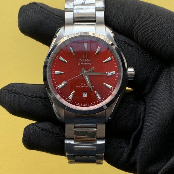 Omega Aqua Terra 38MM Seamaster 150m Red Dial Men’s Wrist Watch