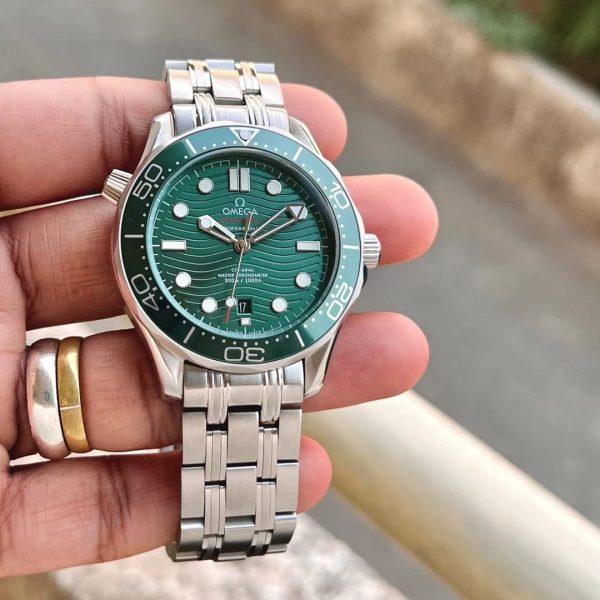 Omega Seamaster Green Dial Diver 300m Co-Axial Master Chronometer 42mm Men’s Wrist Watch