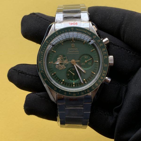 Omega Speedmaster Moonwatch 50th Anniversary Green Dial Men’s Wrist Watch