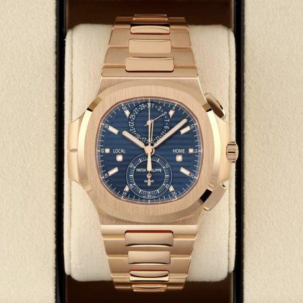 Patek Philippe Nautilus Flyback Chronograph Travel Time 40.5mm 5990/1R-001 Men’s Watch