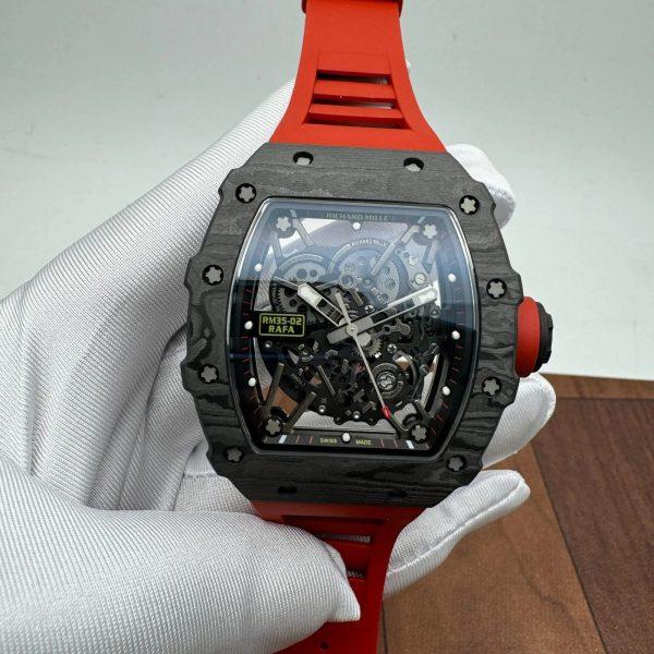 Richard Mille RM 35-02 Automatic Rafael Nadal Red band Black Dial Red Men’s Watch