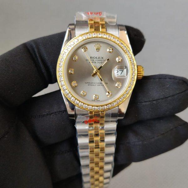 Rolex Lady-Datejust 31MM 278383Rbr-0020 Two Tone Grey Diamond Dial Jubilee Bracelet