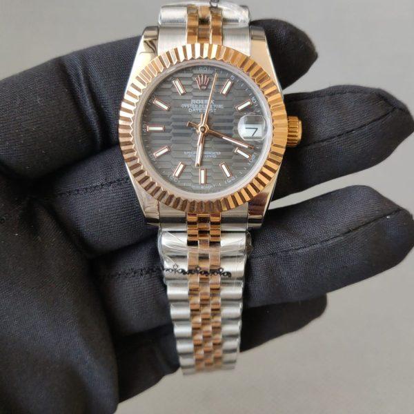 Rolex Lady-Datejust 31MM 126331 Grey Textured Dial With Two Tone Jubilee Bracelet