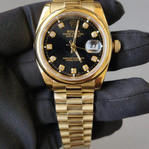 Rolex Lady-Datejust 36MM179168G Yellow Gold Diamond Dial President Bracelet
