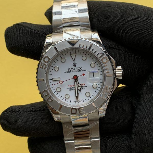 Rolex Oyster Perpetual Date Yacht-Master 40mm White Dial Oyster Bracelet 168622