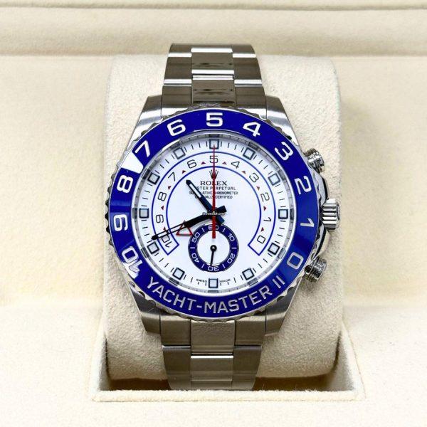 Rolex Oyster Perpetual Date Yacht-Master 44mm White Dial Oyster Bracelet Men’s Watch 116680