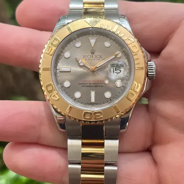 Rolex Oyster Perpetual Date Yacht-Master 40mm Grey Dial Oyster Bracelet 16623